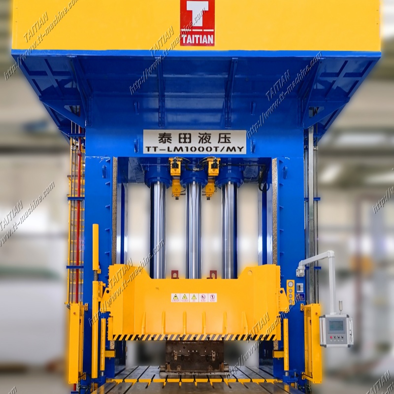 Compositons 1000tons Hydraulic Press kanggo kasus baterei kendaraan energi energi anyar
